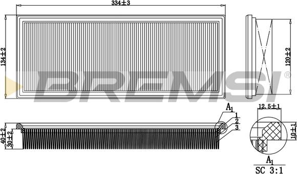 Bremsi FA2192 - Gaisa filtrs adetalas.lv