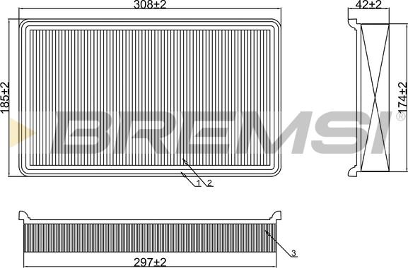 Bremsi FA2313 - Gaisa filtrs adetalas.lv