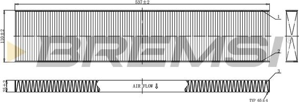 Bremsi FC0960C - Filtrs, Salona telpas gaiss adetalas.lv