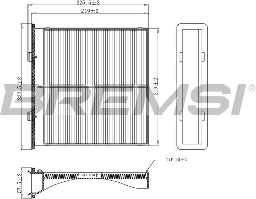 Bremsi FC0904 - Filtrs, Salona telpas gaiss adetalas.lv