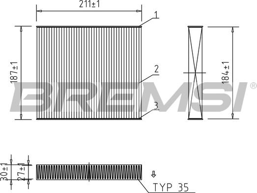 Bremsi FC0908 - Filtrs, Salona telpas gaiss adetalas.lv