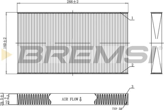 Bremsi FC0477 - Filtrs, Salona telpas gaiss adetalas.lv