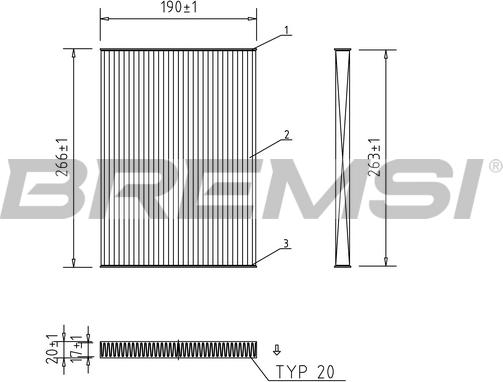 Bremsi FC0076A - Filtrs, Salona telpas gaiss adetalas.lv