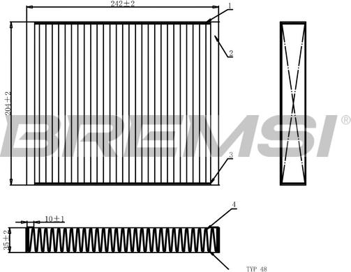 Bremsi FC0073 - Filtrs, Salona telpas gaiss adetalas.lv