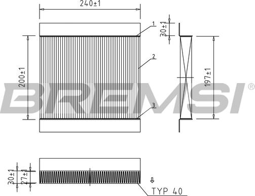 Bremsi FC0854 - Filtrs, Salona telpas gaiss adetalas.lv