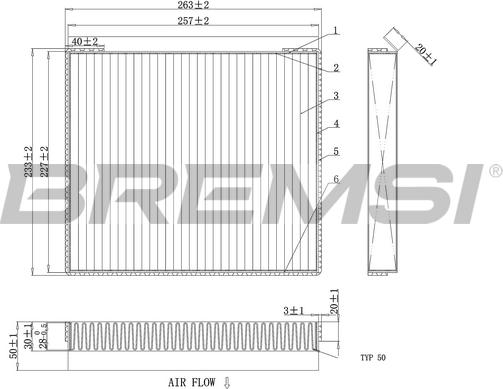 Bremsi FC0878 - Filtrs, Salona telpas gaiss adetalas.lv