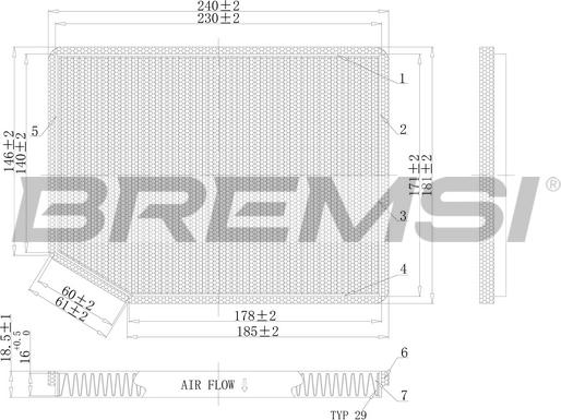 Bremsi FC1542C - Filtrs, Salona telpas gaiss adetalas.lv