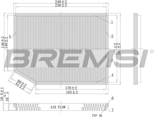 Bremsi FC1542 - Filtrs, Salona telpas gaiss adetalas.lv