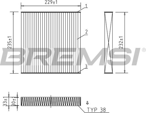 Bremsi FC1325 - Filtrs, Salona telpas gaiss adetalas.lv