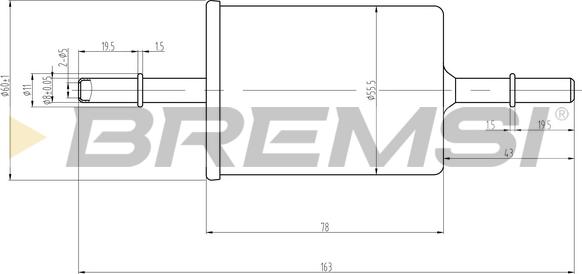 Bremsi FE0062 - Degvielas filtrs adetalas.lv