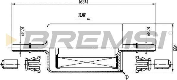 Bremsi FE0846 - Degvielas filtrs adetalas.lv