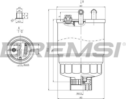 Bremsi FE0818 - Degvielas filtrs adetalas.lv