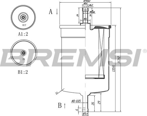 Bremsi FE0395 - Degvielas filtrs adetalas.lv