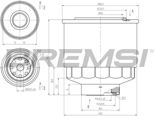 Bremsi FE1477 - Degvielas filtrs adetalas.lv