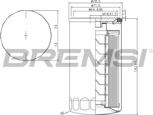 Bremsi FE1314 - Degvielas filtrs adetalas.lv