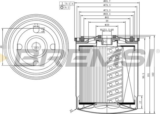 Bremsi FE1312 - Degvielas filtrs adetalas.lv