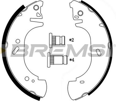 Bremsi GF0233 - Bremžu loku komplekts adetalas.lv