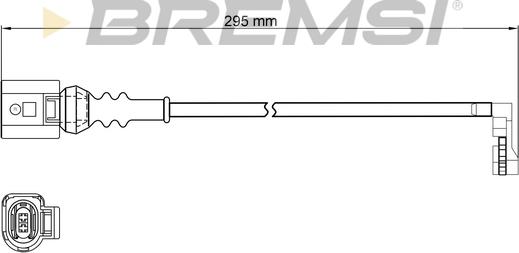 Bremsi WI0975 - Indikators, Bremžu uzliku nodilums adetalas.lv