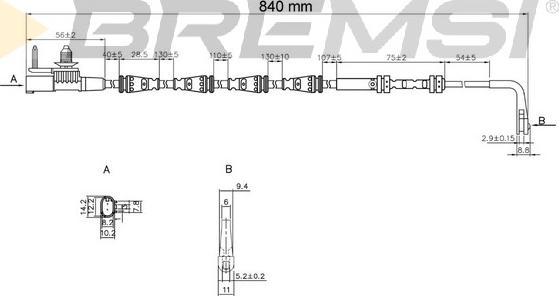 Bremsi WI0978 - Indikators, Bremžu uzliku nodilums adetalas.lv