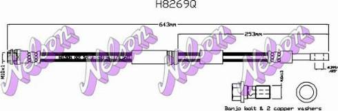 Brovex-Nelson H8269Q - Bremžu šļūtene adetalas.lv