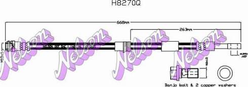 Brovex-Nelson H8270Q - Bremžu šļūtene adetalas.lv