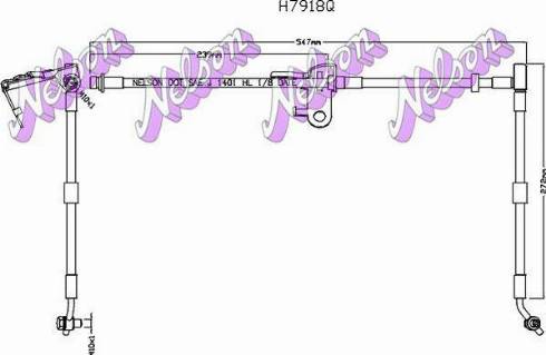 Brovex-Nelson H7918Q - Bremžu šļūtene adetalas.lv