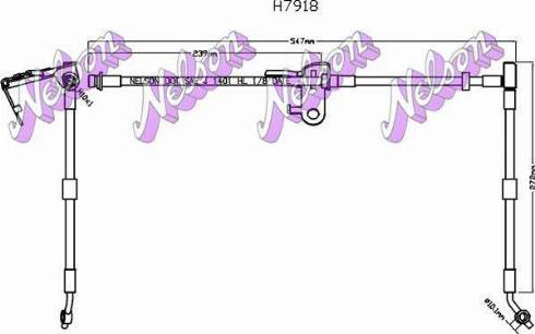 Brovex-Nelson H7918 - Bremžu šļūtene adetalas.lv