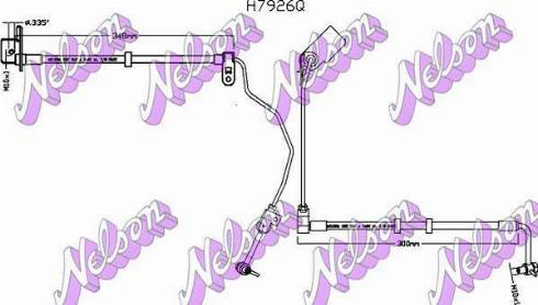 Brovex-Nelson H7926Q - Bremžu šļūtene adetalas.lv