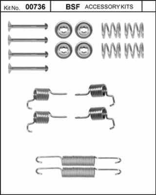 BSF 00736 - Piederumu komplekts, Stāvbremzes mehānisma bremžu loks adetalas.lv