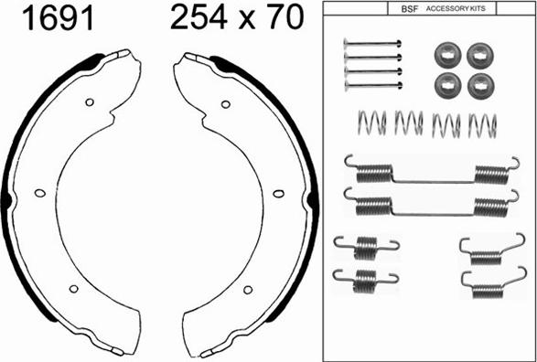 BSF 01691K - Bremžu loku kompl., Stāvbremze adetalas.lv