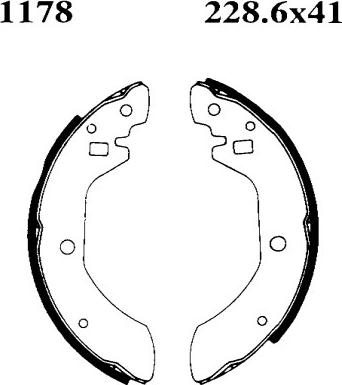 BSF 01178 - Bremžu loku komplekts adetalas.lv