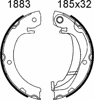 BSF 01883 - Bremžu loku kompl., Stāvbremze adetalas.lv