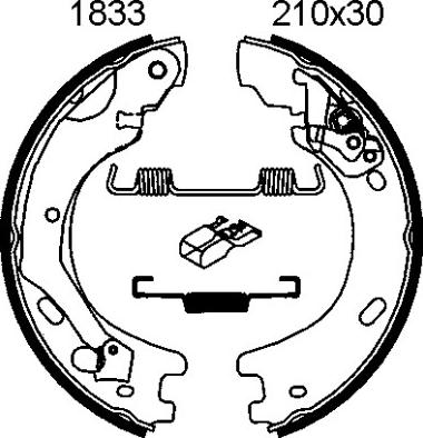 BSF 01833 - Bremžu loku kompl., Stāvbremze adetalas.lv