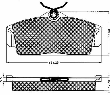 BSF 10559 - Bremžu uzliku kompl., Disku bremzes adetalas.lv