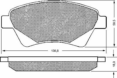 Brembo P 68 070 - Bremžu uzliku kompl., Disku bremzes adetalas.lv