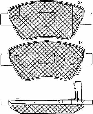 DJ Parts BP2667 - Bremžu uzliku kompl., Disku bremzes adetalas.lv