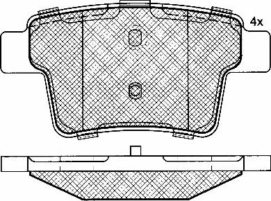 TRUPART DP41467RS - Bremžu uzliku kompl., Disku bremzes adetalas.lv