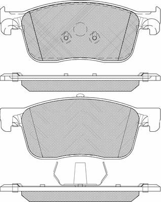 FIAT 155253709 - Bremžu uzliku kompl., Disku bremzes adetalas.lv