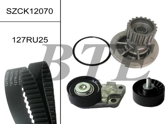 BTE SZCK12070 - Ūdenssūknis + Zobsiksnas komplekts adetalas.lv