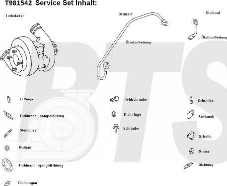 BTS Turbo T981542 - Kompresors, Turbopūte adetalas.lv