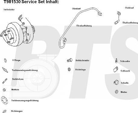 BTS Turbo T981530 - Kompresors, Turbopūte adetalas.lv