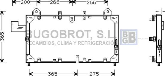 BUGOBROT 62-AU5140 - Kondensators, Gaisa kond. sistēma adetalas.lv