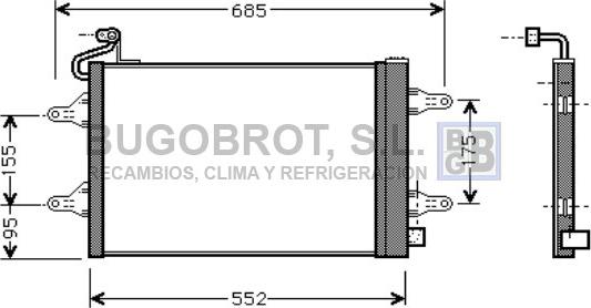 BUGOBROT 62-SA5007 - Kondensators, Gaisa kond. sistēma adetalas.lv