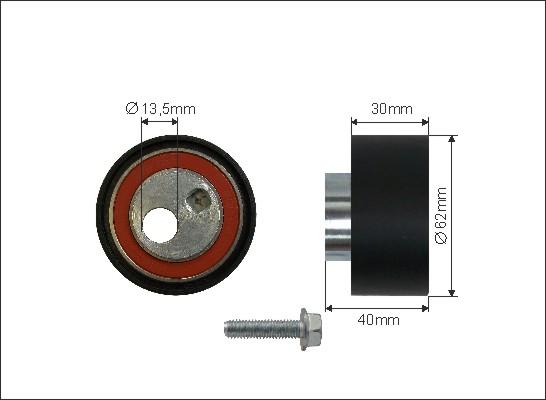 Caffaro 431-140 - Spriegotājrullītis, Gāzu sadales mehānisma piedziņas siksna adetalas.lv