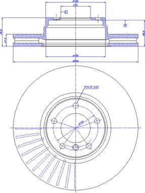 Brembo 09 6913 10 - Bremžu diski adetalas.lv