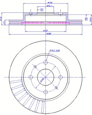 Textar 982001656 - Bremžu diski adetalas.lv