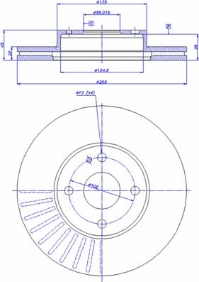 Brembo FS.084.000 - Bremžu diski adetalas.lv