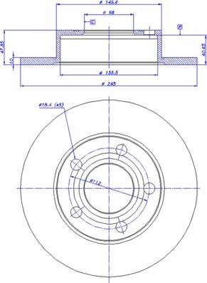 EURODEAL AUTOPARTS 784001229 - Bremžu diski adetalas.lv