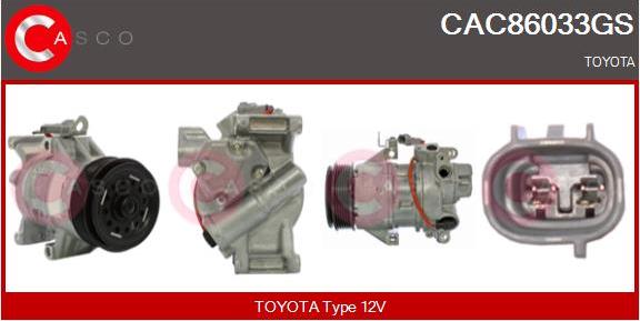 Casco CAC86033GS - Kompresors, Gaisa kond. sistēma adetalas.lv