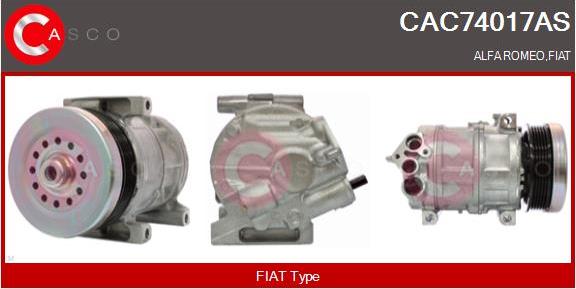 Casco CAC74017AS - Kompresors, Gaisa kond. sistēma adetalas.lv